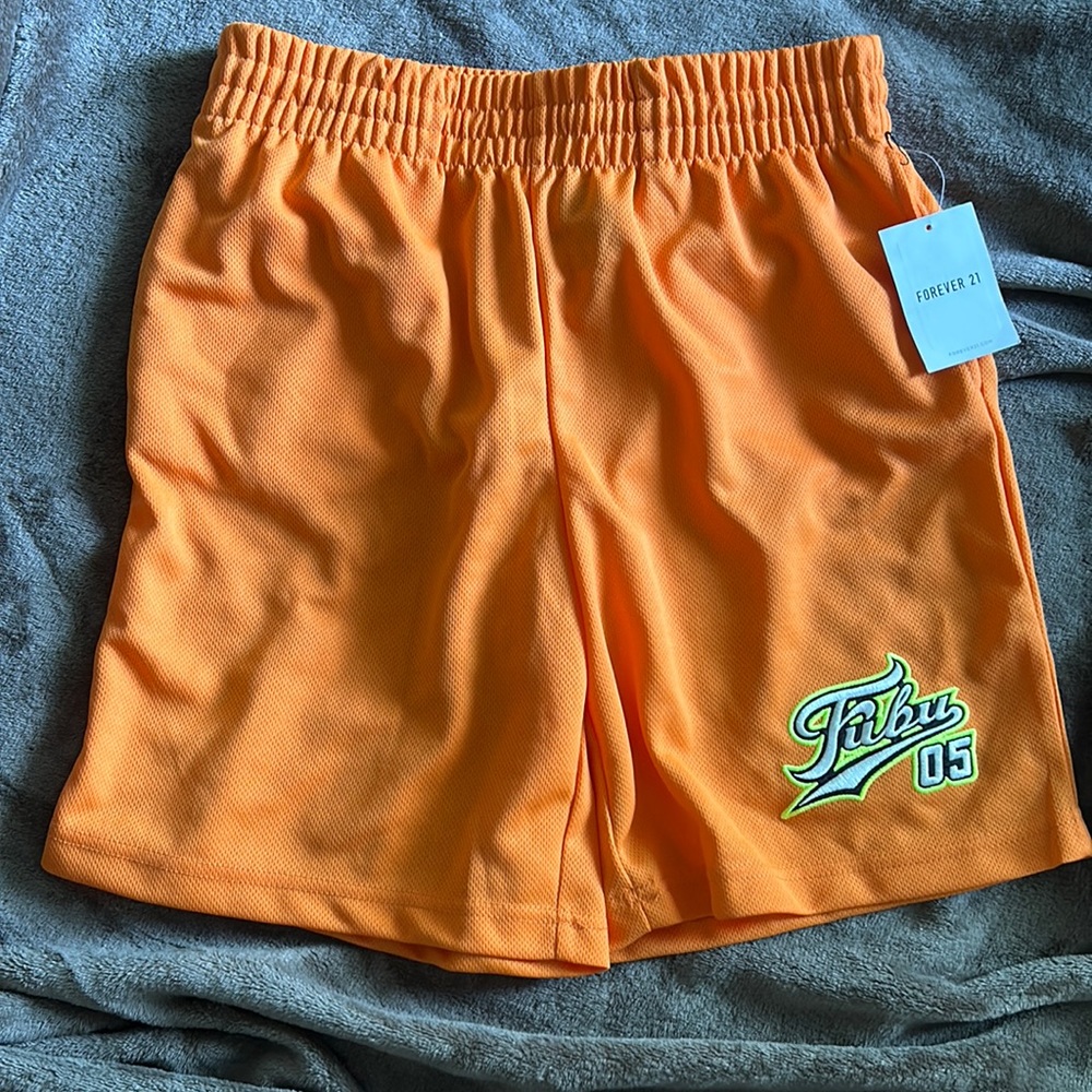 orange Fubu shorts